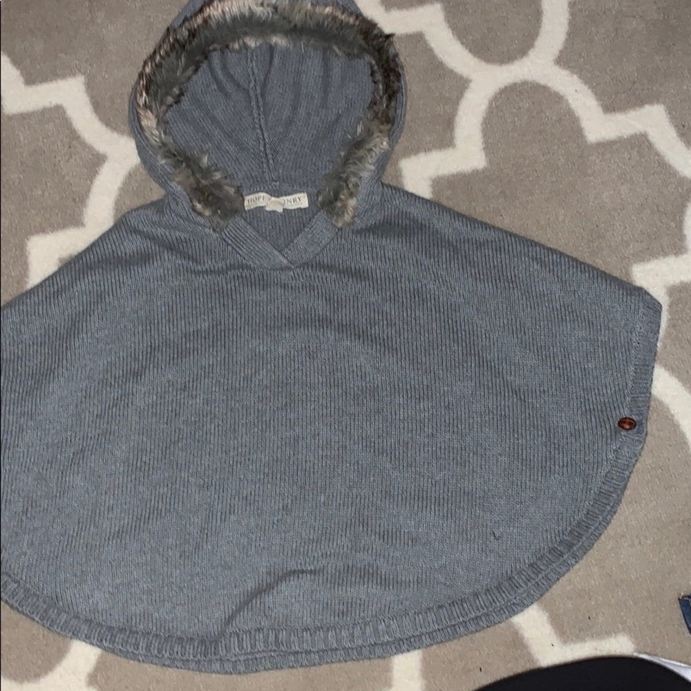 Hope and Henry. Fur lined Ponch - EYC - worn once